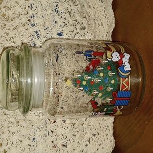 Vintage Christmas Candy Jar
